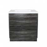 Qubist Dark Grey Free Standing 750 Vanity Cabinet Only